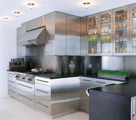 Stainless Steel Kitchen Cabinets Ideas 